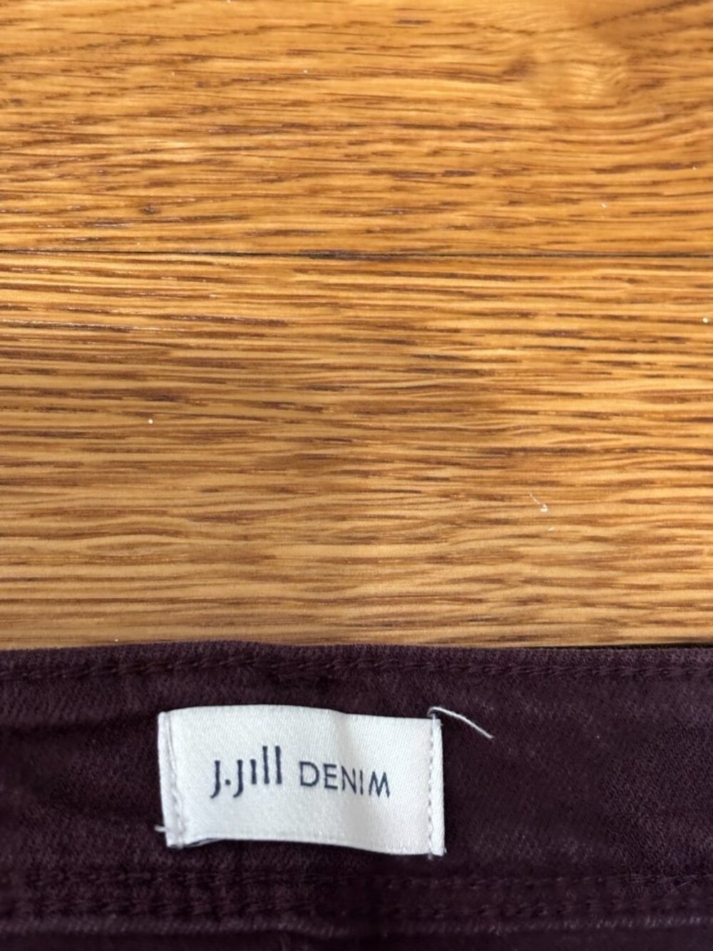 J Jill Womens Jeans Size 10 Purple Authentic Fit Slim Ankle Stretch Denim - Picture 4 of 6